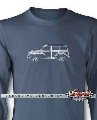 Austin Morris Minor Traveller Woody Wagon Long Sleeves T-Shirt  Multi Col. Sizes • $28.90