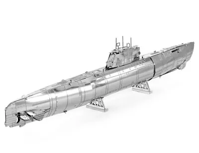 WWII WW2 German U-boat Type XXI 3D Metal Model Self Assembly DIY Kit UK Seller • £14.94