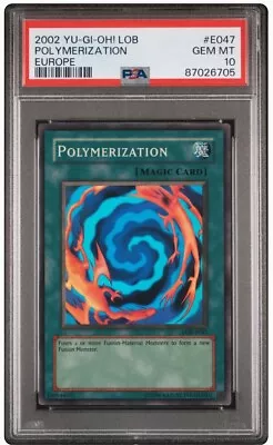 PSA 10 Pop 1 Of 1 - Yu-Gi-Oh Polymerization LOB Legend Of Blue Eyes Yugioh Card • £120