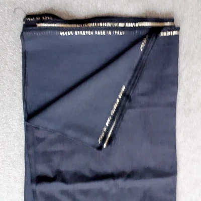 £12.50 • Buy Wool Blend  Plain Suiting/dress Fabric 60  Wide Italian Tailoring Charcoal Grey