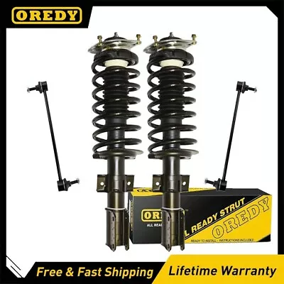 4PC Front Struts + Sway Bar Links For 1993 - 2004 Volvo 850 C70 S70 V70 • $168.99