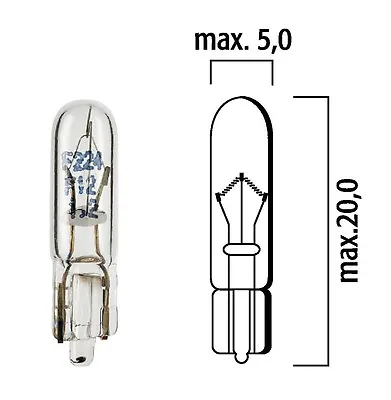 Ten Flosser 4192 24V 1.2W T-1 3/4 Wedge Base Miniature Bulbs Replaces US P/N 85 • $9.15