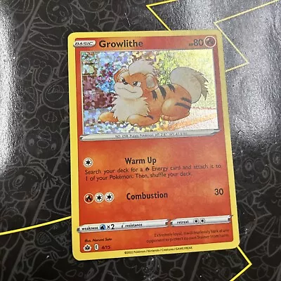 Growlithe 4/15 Confetti Holo McDonald's Promo Pokemon TCG • $1.80