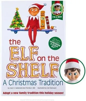 $79 • Buy NEW Elf On The Shelf - Blue-Eyed Boy Light Tone Scout Elf With Story Book
