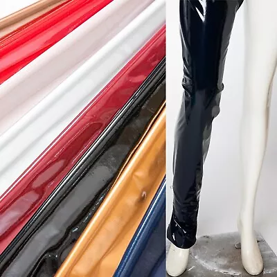 4-Way Stretch Shiny Vinyl Fabric/PVC/Latex 8 COLORS By The Yard • $9.99