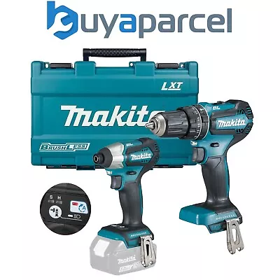 Makita 18v DLX2221 Brushless Kit - DHP483 Hammer Drill DTD155 Impact Driver Bare • £149.99