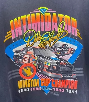 Vtg 90s Dale Earnhardt Intimidator NASCAR T-Shirt Allsizes S-3XL • $19.94