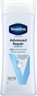 Vaseline Advanced Repair Body Lotion Intensive Care 400ml To Heal Very Dry Skin • £5.99