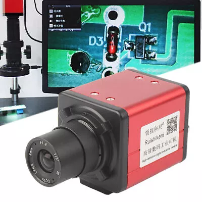 Industrial Microscope Camera Output Zoom C-mount Lens BNC VGA AV TV Red Co • $53.36