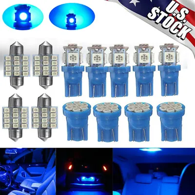 13x 8000K LED Interior Lights Bulbs Kit Dome License Plate Lamps Car Accessories • $8.98