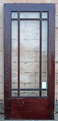 36x83x1.75  Antique Vintage Wood Wooden Interior Entry Door Windows Wavy Glass • $599.99