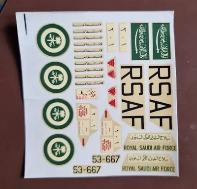 Vintage 1/72 Frog BAC Lightning F.53 SAUDI AF Decals  • £3