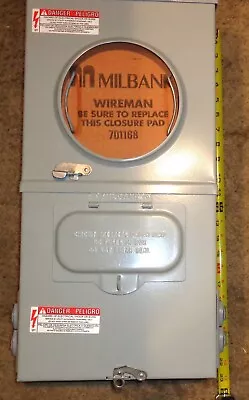 Milbank 100 Amp Temporary Meter Socket With Gfi Breakers • $197.45