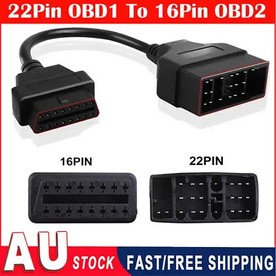 For Toyota Diagnostic Scanner 22Pin OBD1 To 16Pin OBD2 Converter Adapter Cable • $14.45