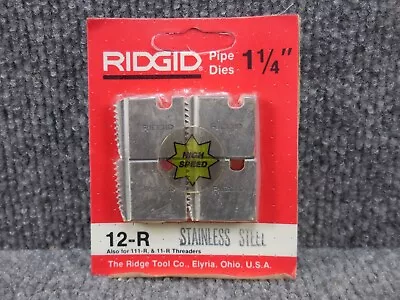$43.96 • Buy New Sealed Genuine RIDGID 1-1/4  Pipe Dies Stainless Steel 12-R 111-R 11-R 37930
