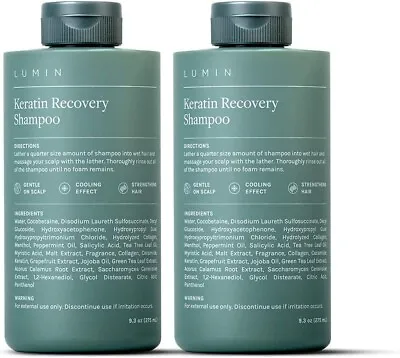 Mens Hair Thickening Shampoo Rehydrate Repair Damaged Roots Lumin 2x 275ml Grow • £12.99