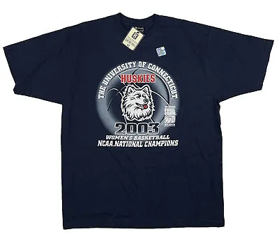 VTG UConn Huskies Shirt Mens XL 2003 NCAA Championship Connecticut Basketball • $29.99