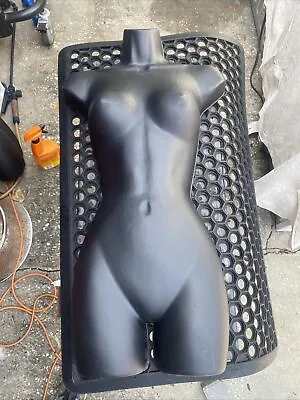 Female Mannequin Plastic Torso Body Forms (Waist Long) Hanging Body Form - Black • $15