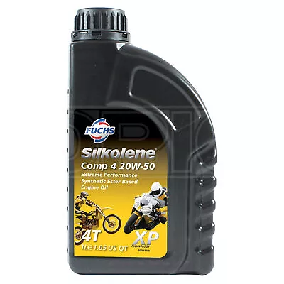 Silkolene Comp 4 20W-50 XP 4-Stroke Motorcycle 20W50 Engine Oil 4T Fuchs - 1L • £16.95