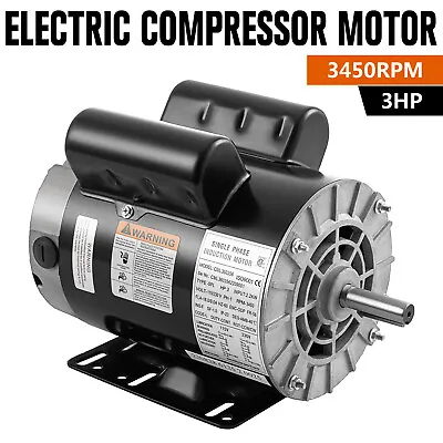 115-230 Volts 3 HP 3450 RPM Air Compressor Electric Motor 60 Hz CML360356 New • $139.90
