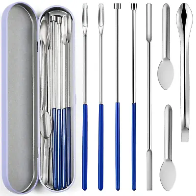 8 Piece Home & Lab Supplies - Micro Tiny Spoon Spatula Lab Scoop Filling Tray • $14.80