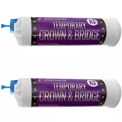 2 X A3 Temporary Crown & Bridge Material 10:1 Dental 76g  (Luxatemp Protemp) • $104.99