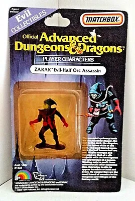 Vintage Matchbox Advanced Dungeons & Dragons Zarak Figure - Mint/Near Mint Pack • £37.95