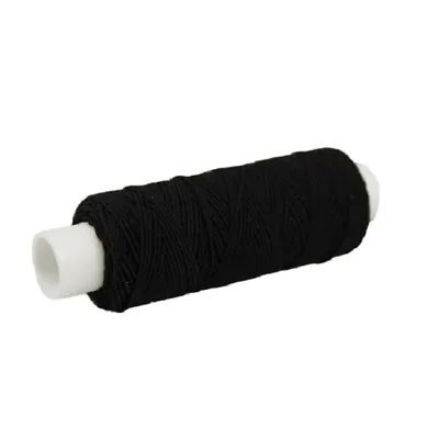 £6.50 • Buy Black Shirring Elastic 5 X 25m Reels (Pkt Of 5)  