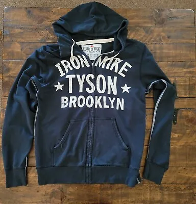 Roots Of Fight Iron Mike Tyson Zip Up Boxing Hoodie Sweatshirt Size Large  • $265