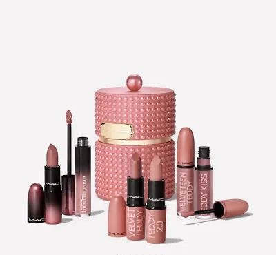 Mac Limited Edition Velvet Teddy Party Crew Vault Lipstick Set Sold Out! • £110
