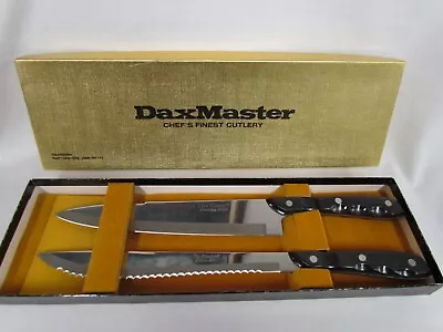 New Vintage Set 2 Dax Master Stainless Steel Chef's & Serrated Knives (Japan) 9” • $16.50