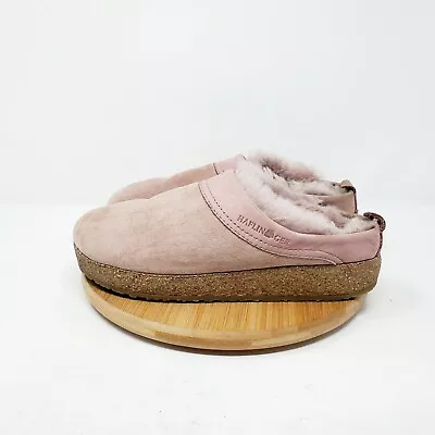 £32.64 • Buy Haflinger Shoes Womens 38 Snowbird Rosewood Pink Shearling Slip On Mule Slipper