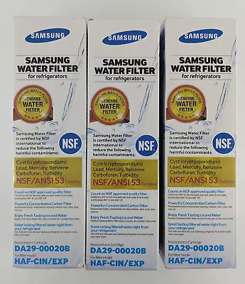 3 PACK Water Filter For Samsung DA29-00020B HAF-CIN/EXP Refrigerator • $27.88