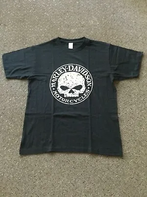 Harley-Davidson Willie ‘G’  Skull Design  T.shirt Size Large Free Post • $34.95