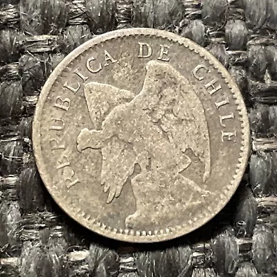 Chile 1920 20 Centavos Silver Coin • $2.99
