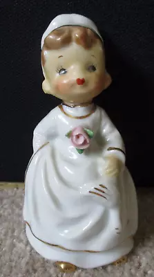 Vintage Napco Porcelain Girl Chef / Cook Bell Figurine Japan EUC • $9.99