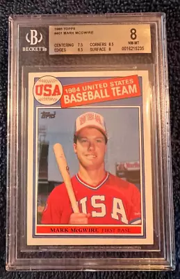 1985 Topps MARK McGWIRE #401 ~ BGS 8 ~ 7.58.58.5 & 8 ~ CHECK PICTURES • $29.99