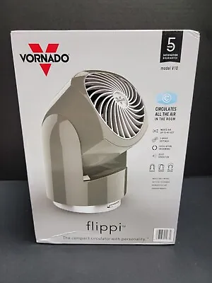 Vornado Flippi Fan Model V10 Grey 3 Speed Settings With Oscillation NEW! • $26.39