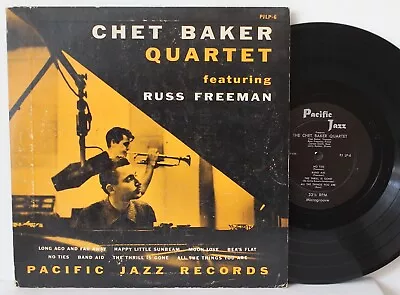 Chet Baker 10” Featuring Russ Freeman ~ Pacific Jazz PJLP 6 ~ DG Mono • $54