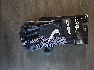 New Nike FORCE EDGE Padded Baseball Batting Gloves NBG23932 Men's Size Small • $34.50