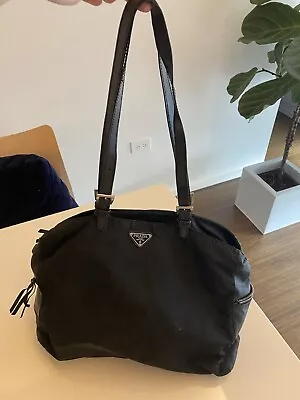 PRADA Shoulder Bag Nylon Black Auth • $99