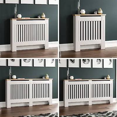 Arlington Radiator Cover White Traditional Modern Cabinet Wood Grill Furniture • £43.99