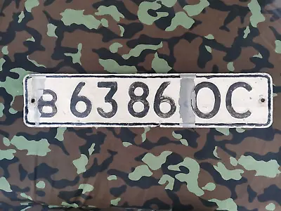 Ussr Soviet Union License Plate B 6386 Oc • $15