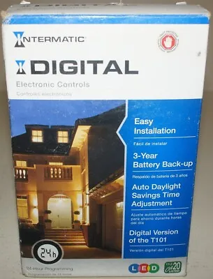 New Intermatic DT101 24-H Digital Electronic Controls Programmable Time Switch • $64.99