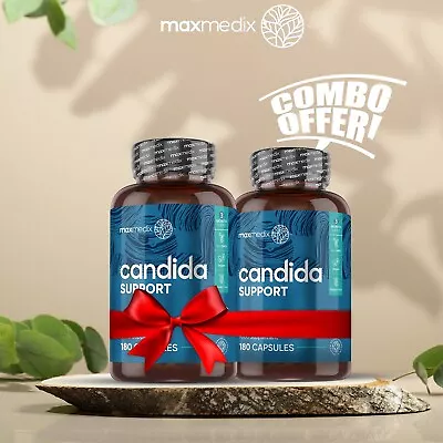 Candida Support 360 Capsules For Intestinal Flora & Yeast | Combo Pack • £29.99