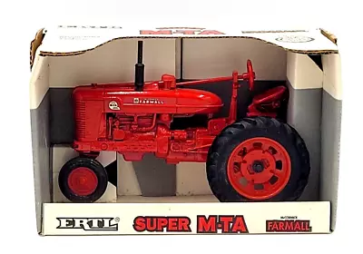 Ertl 1991 McCormick Farmall Super M-TA Diecast Tractor 1:16 Scale Red Vintage • $67.95