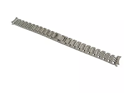 Womens 14MM Stainless Steel Metal Watch Band W/ Vintage Center Clasp • $9.77