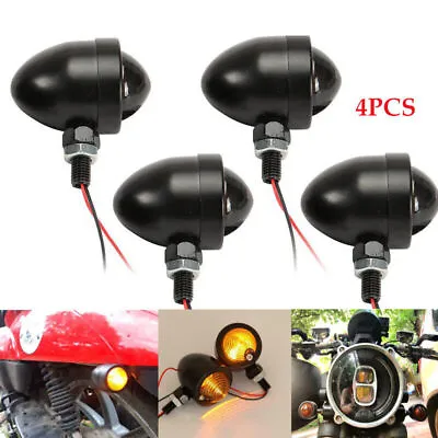 Motorcycle Bullet Brake Running Turn Signal Tail Light For Harley Bobber Racer • $35.99