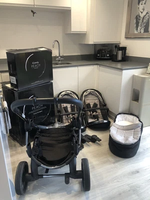 £205 • Buy Icandy Peach Double Pram Travel System