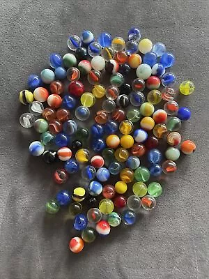 130 Old Glass Marbles Vintage  • $12.50